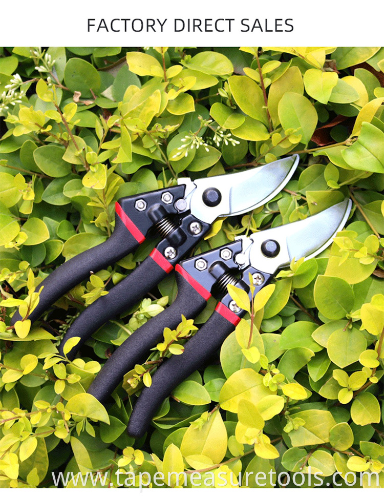 Professional garden tools SK5 blade black handle Pruning Shear Branch Shears pruning scissors trimming scissors